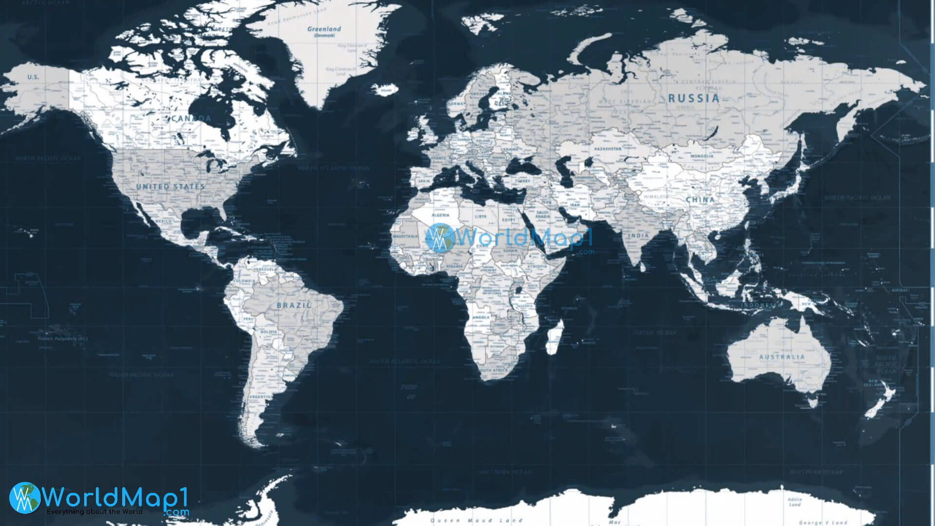 Diplomatische Karte der Länder der Welt